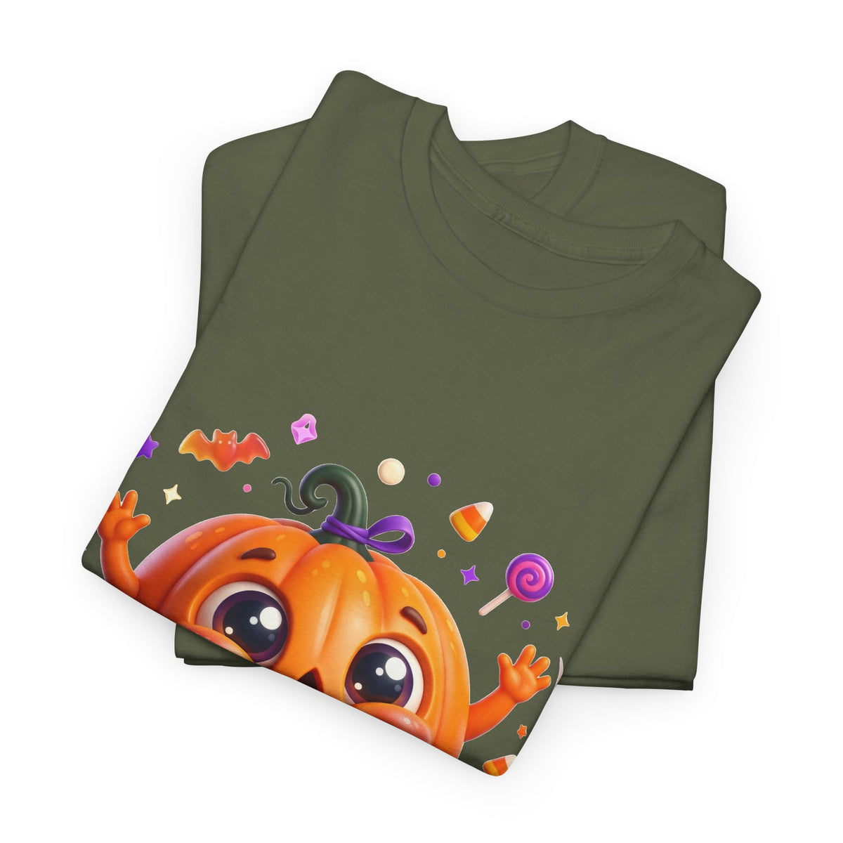 Halloween Pumpkin T‑Shirt — Happy Jack-O'-Lantern Candy Graphic Tee