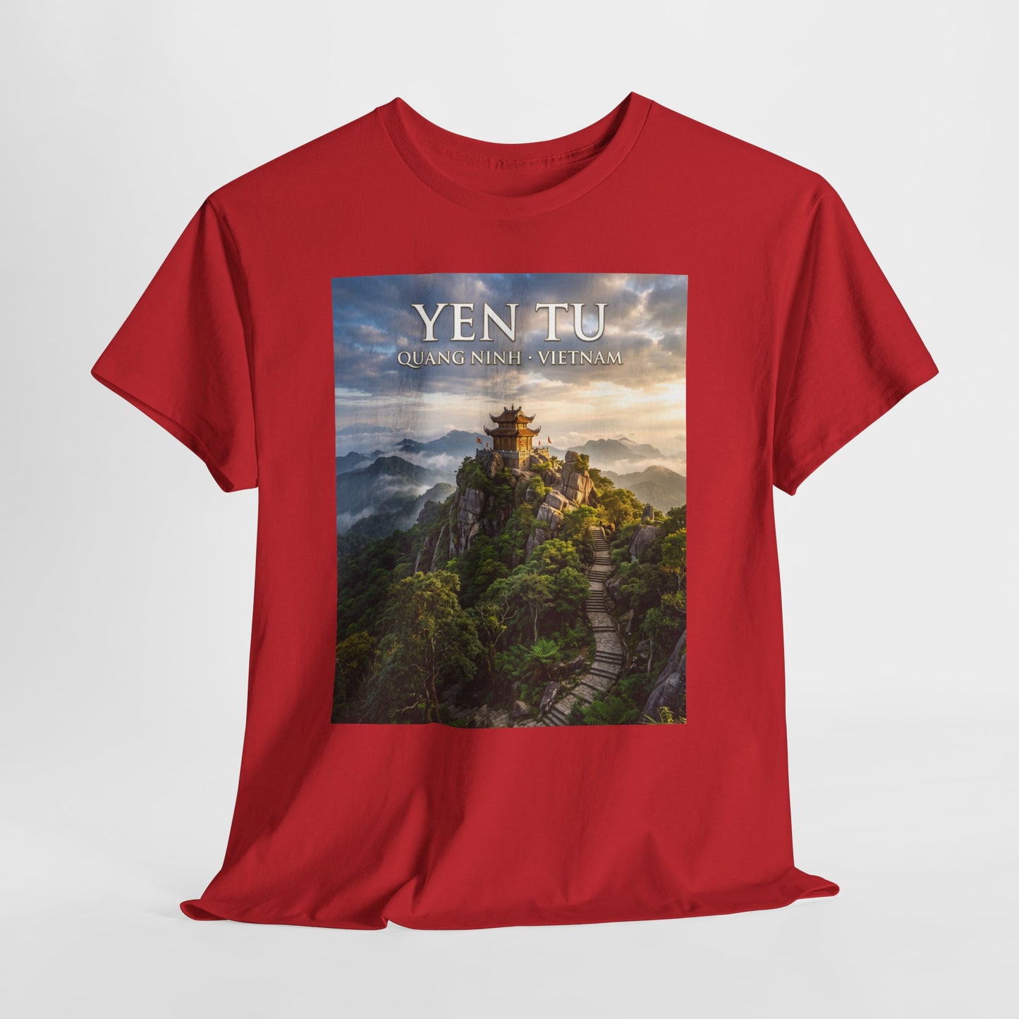 Yen Tu Mountain Scenic Tee – 'YEN TU: Listen to the Silence' Travel Photography T-Shirt