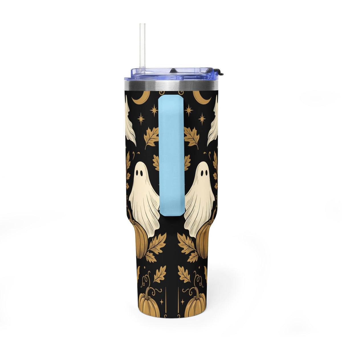 Let’s Get Spooky Halloween Ghosts & Pumpkins 40oz Thermal Tumbler