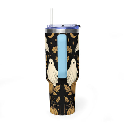 Let’s Get Spooky Halloween Ghosts & Pumpkins 40oz Thermal Tumbler