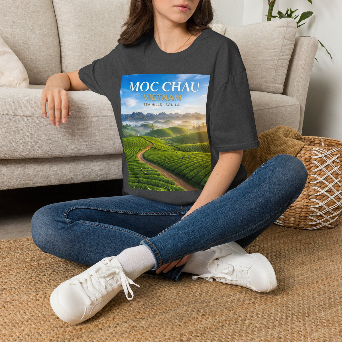 Moc Chau Vietnam Tee – Tea Hills of Son La Scenic Travel T-Shirt