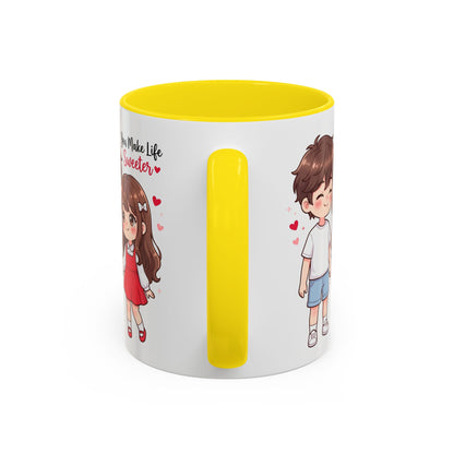 You Make Life Sweeter Couple Coffee Mug