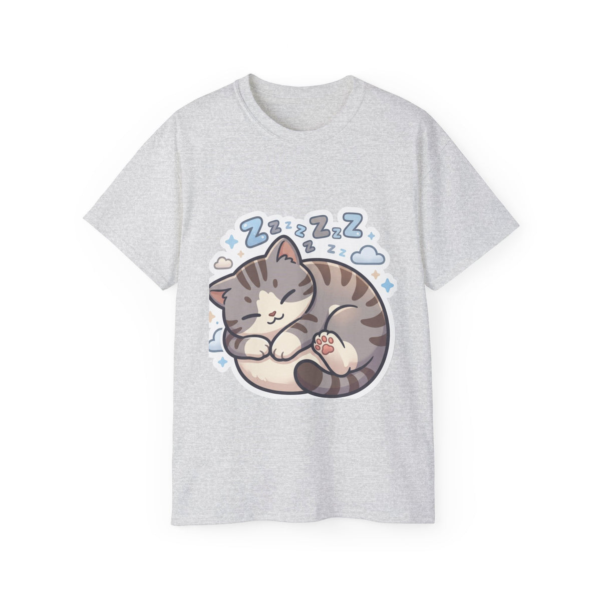 Sleeping Kitty T-Shirt — Cute Sleeping Cat Design (Zzz)