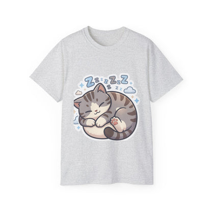 Sleeping Kitty T-Shirt — Cute Sleeping Cat Design (Zzz)