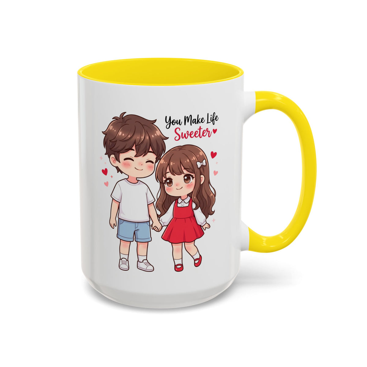 You Make Life Sweeter Couple Coffee Mug