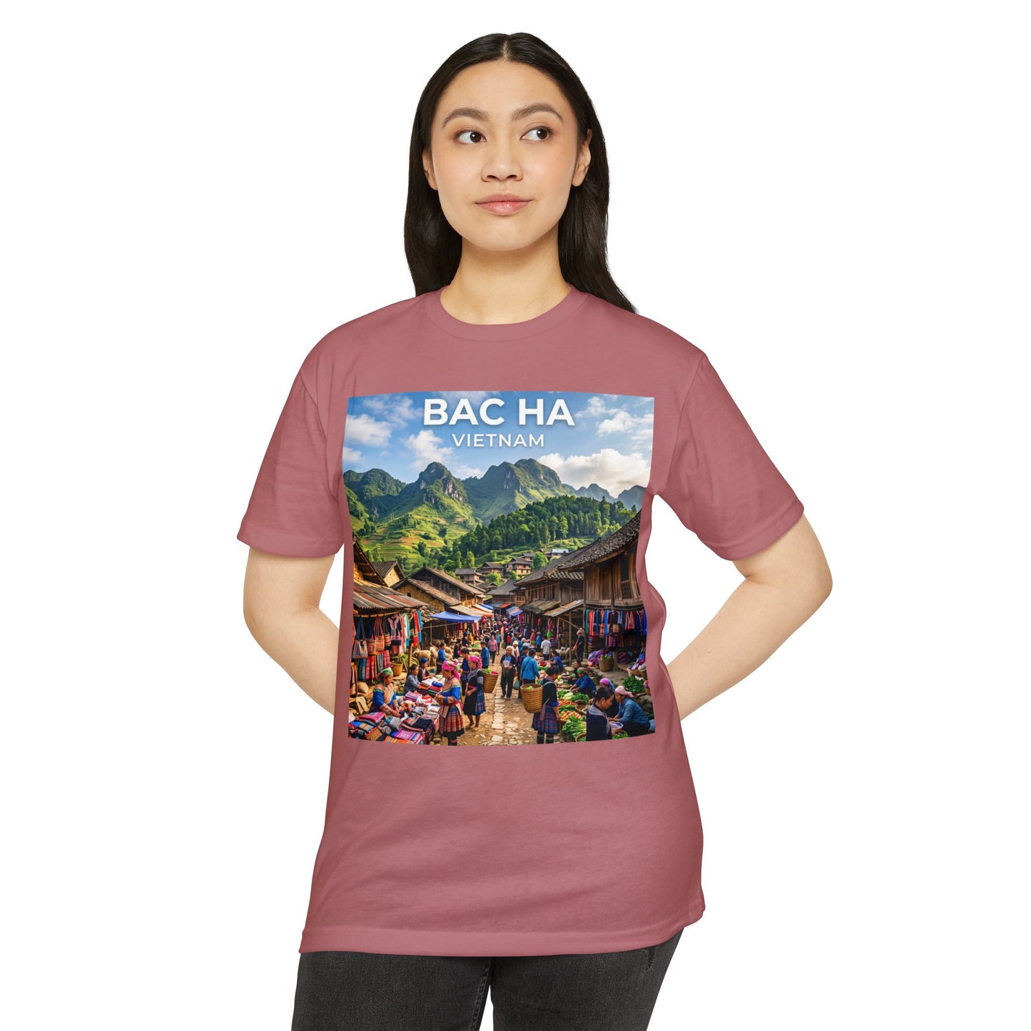 Bac Ha Vietnam Market Photo T-Shirt — Vietnamese Travel Souvenir Tee
