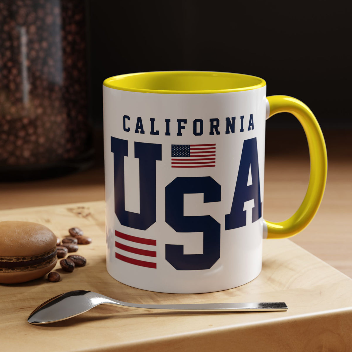 USA California Coffee Mug — Patriotic Accent 11/15oz