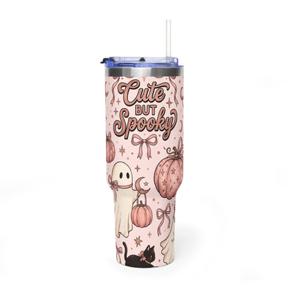 Cute But Spooky Ghosts & Pumpkins 40oz Tumbler