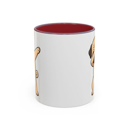 Dabbing Pug Coffee Mug — Cute Dog Accent Mug (11/15 oz)