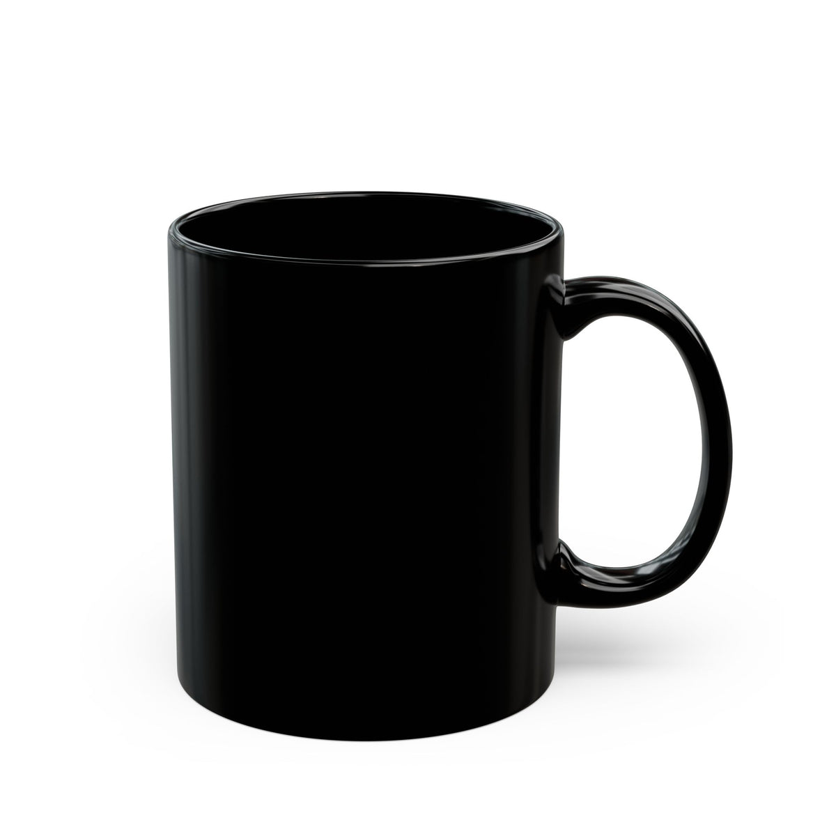Crying Cat Black Mug (11oz & 15oz) — Cute Sad Kitty Coffee Cup