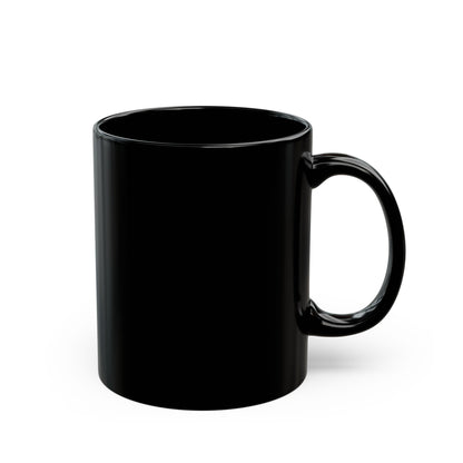 Crying Cat Black Mug (11oz & 15oz) — Cute Sad Kitty Coffee Cup