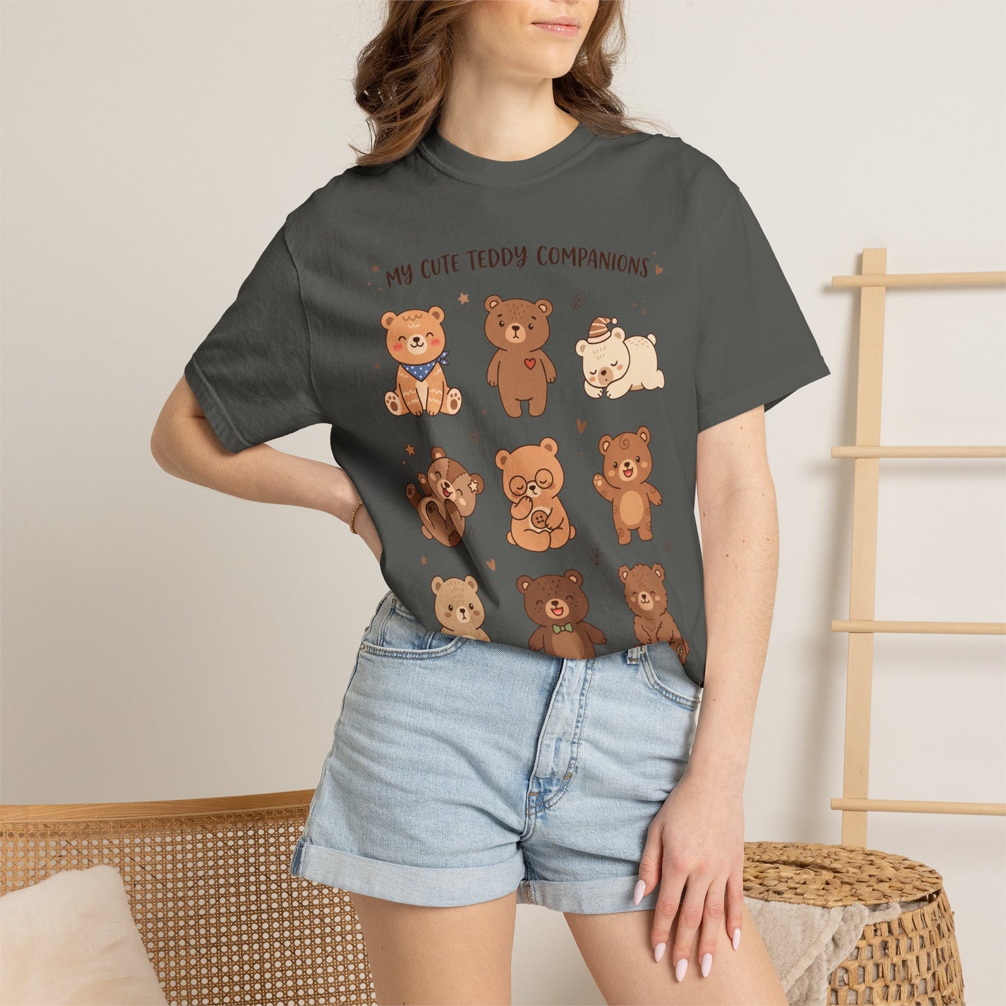 T-Shirt — Cute Teddy Companions Graphic Tee ("My Cute Teddy Companions — Little Warm & Cozy Friends")