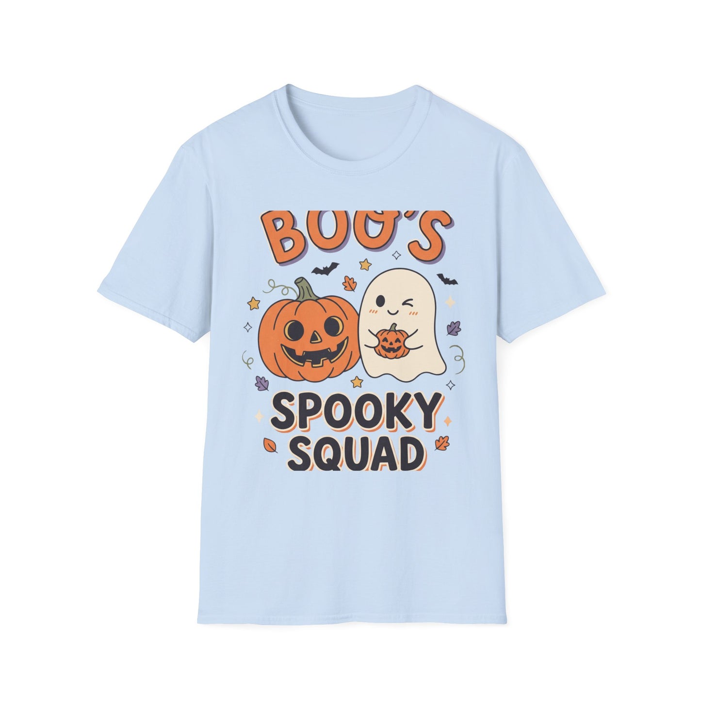 Halloween Ghost & Pumpkin T-Shirt — "Boo's Spooky Squad" Cute Halloween Tee