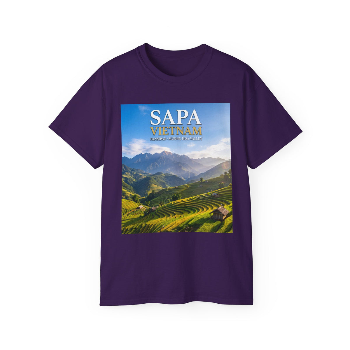 Sapa Vietnam Scenic Tee — Terraced Rice Field Travel T‑Shirt
