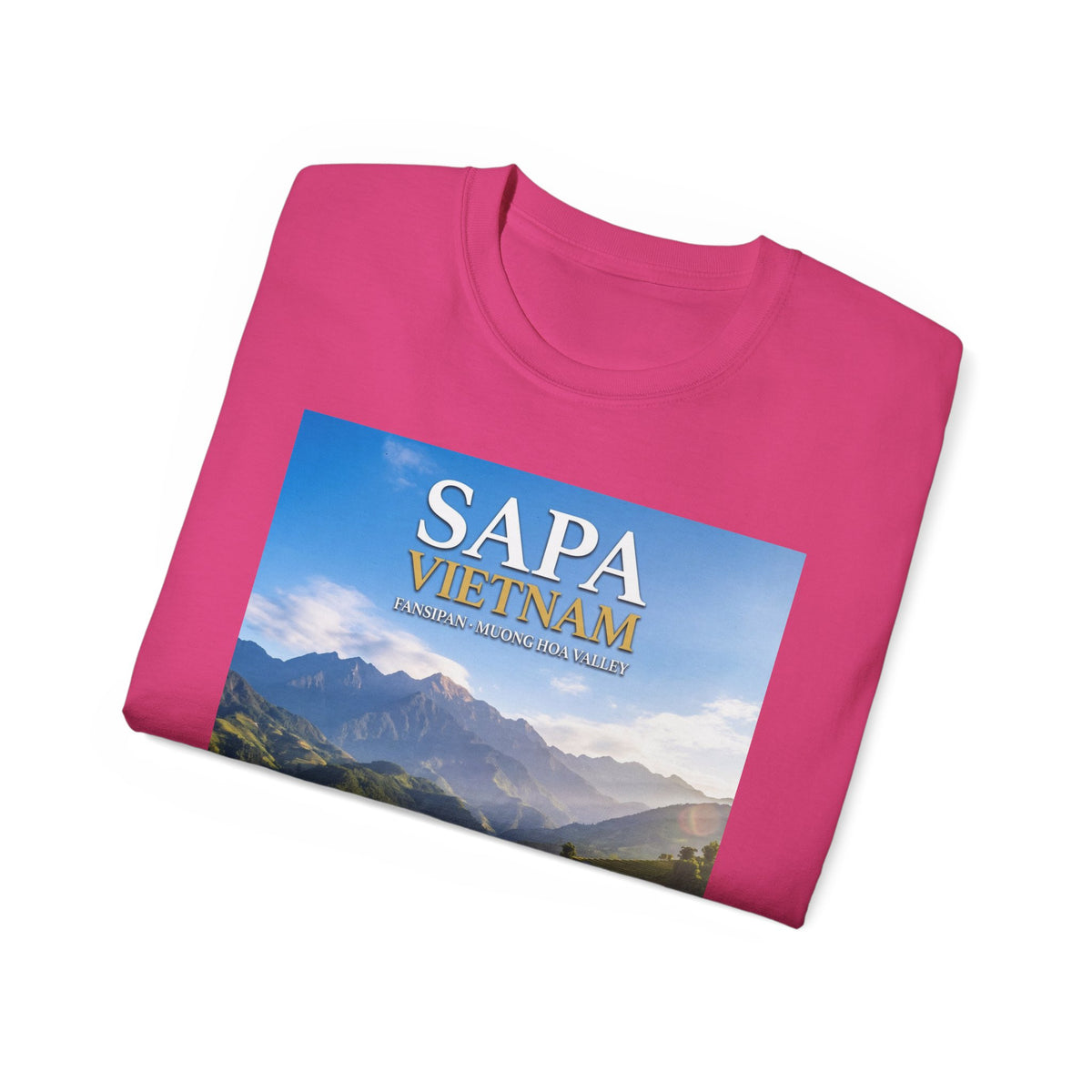 Sapa Vietnam Scenic Tee — Terraced Rice Field Travel T‑Shirt