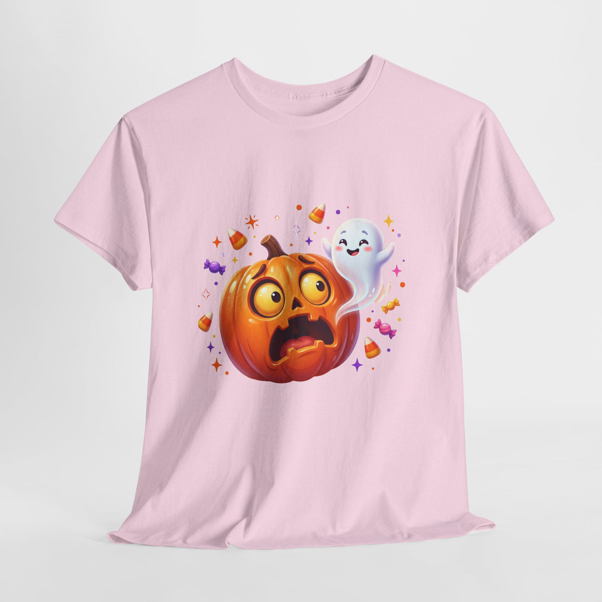 Halloween Pumpkin & Friendly Ghost T-Shirt