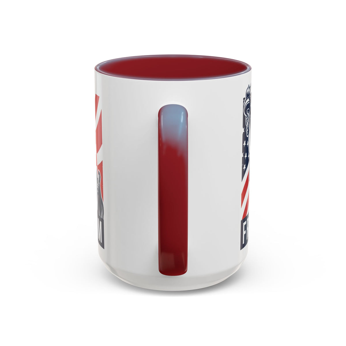 Freedom Statue Accent Coffee Mug — Patriotic Liberty 11/15oz