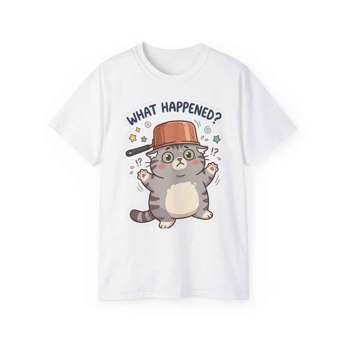 What Happened? Cute Kitten Graphic Tee