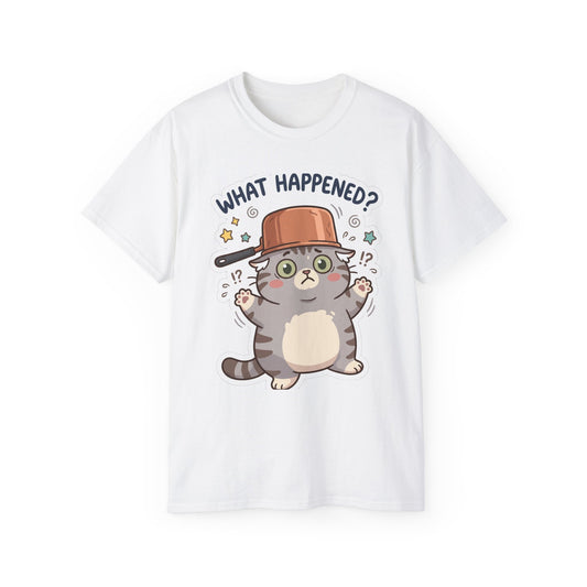 What Happened? Cute Kitten Graphic Tee