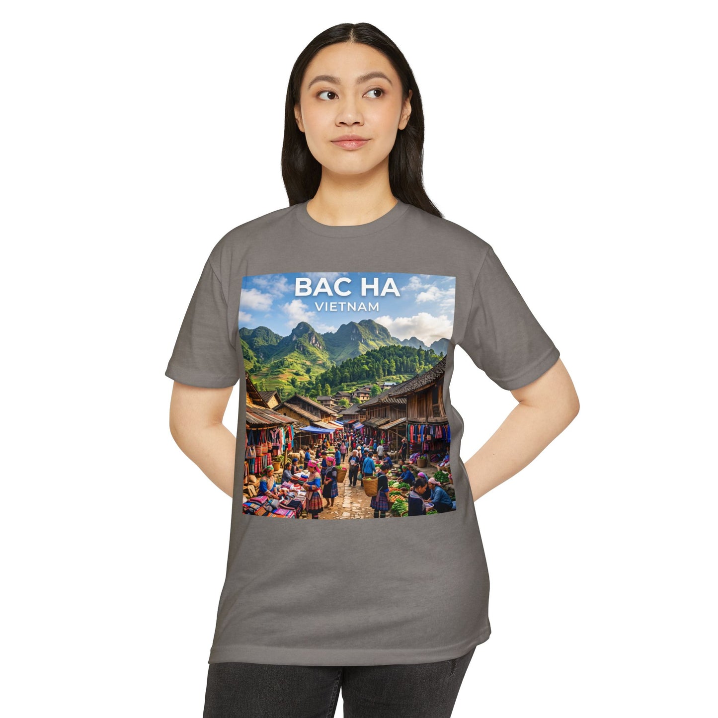 Bac Ha Vietnam Market Photo T-Shirt — Vietnamese Travel Souvenir Tee