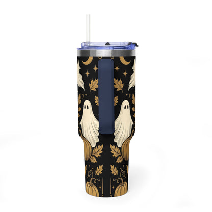 Let’s Get Spooky Halloween Ghosts & Pumpkins 40oz Thermal Tumbler