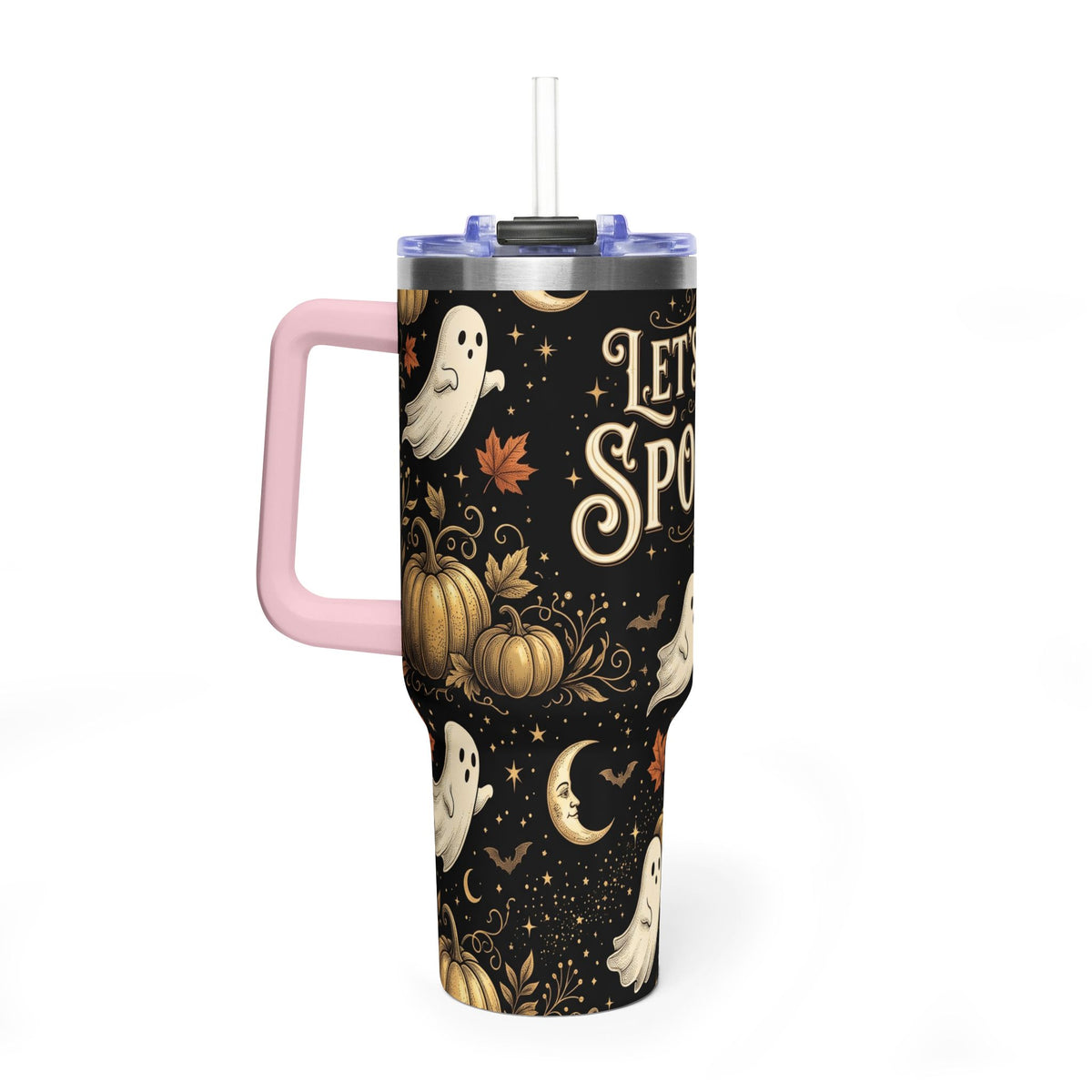 Let’s Get Spooky Halloween Ghosts 40oz Tumbler