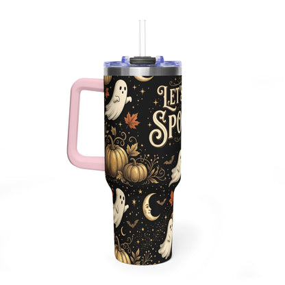 Let’s Get Spooky Halloween Ghosts 40oz Tumbler
