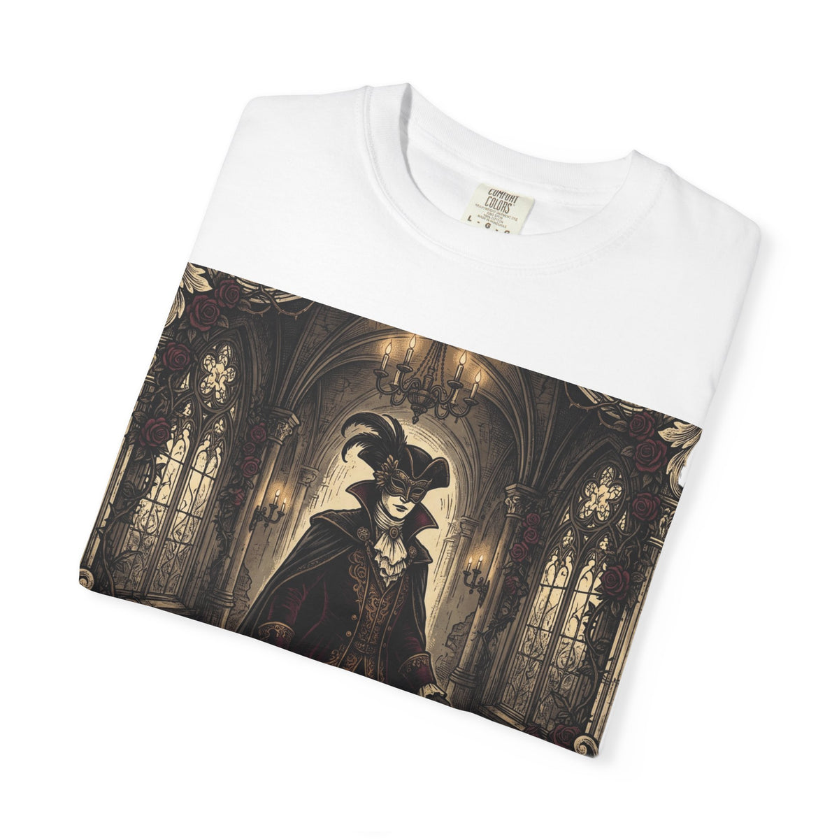 Midnight Masquerade T‑Shirt — Gothic Masquerade Ball Design