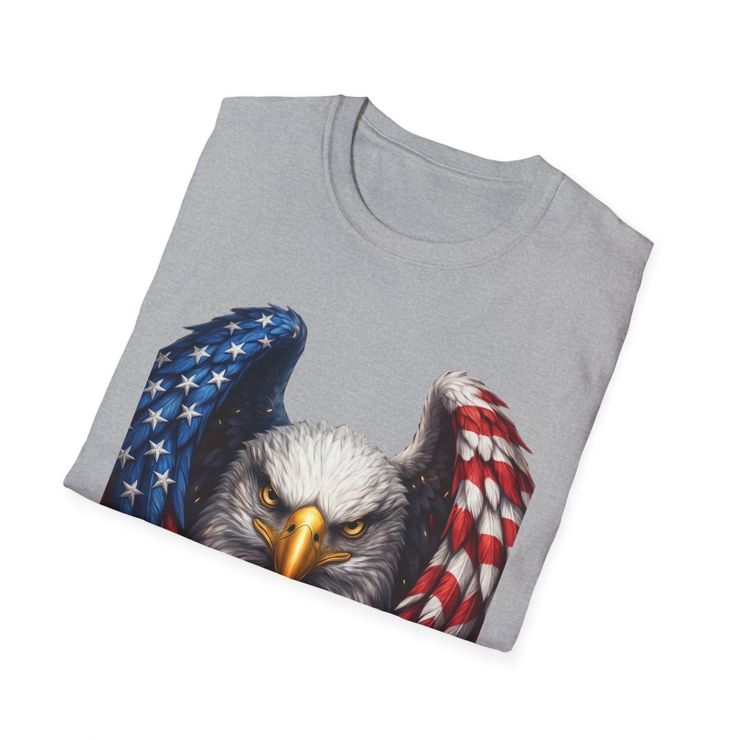 Patriotic Eagle T-Shirt — American Flag Wings Graphic