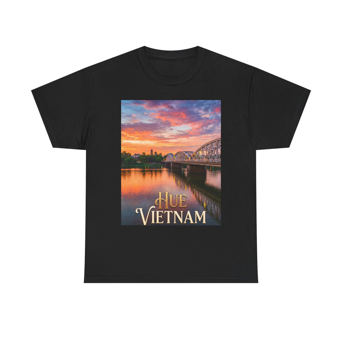 Hue Vietnam Sunset T-Shirt - Scenic Travel Souvenir Tee