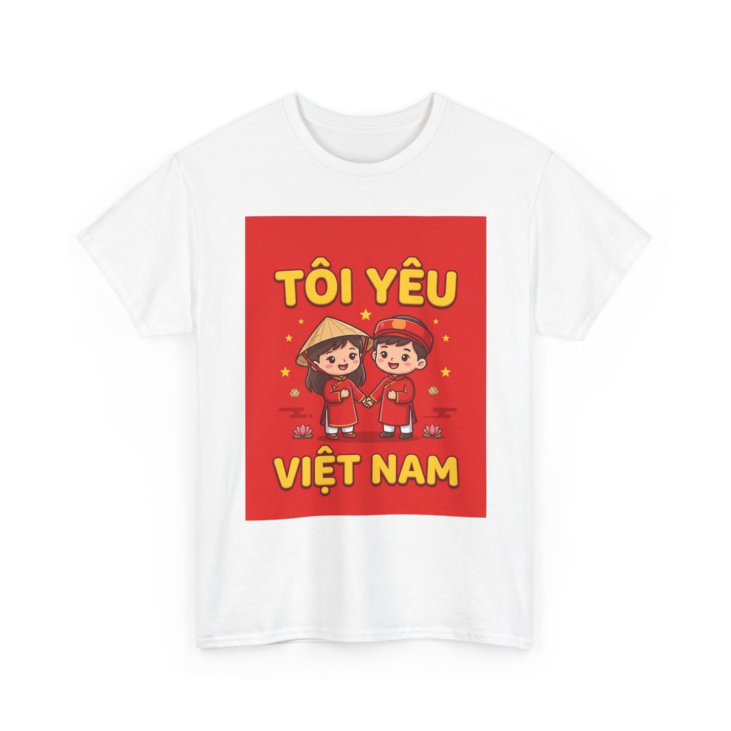 T-Shirt - "Tôi Yêu Việt Nam" Cute Couple Vietnam Pride Tee