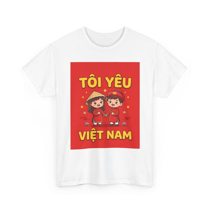 T-Shirt - "Tôi Yêu Việt Nam" Cute Couple Vietnam Pride Tee