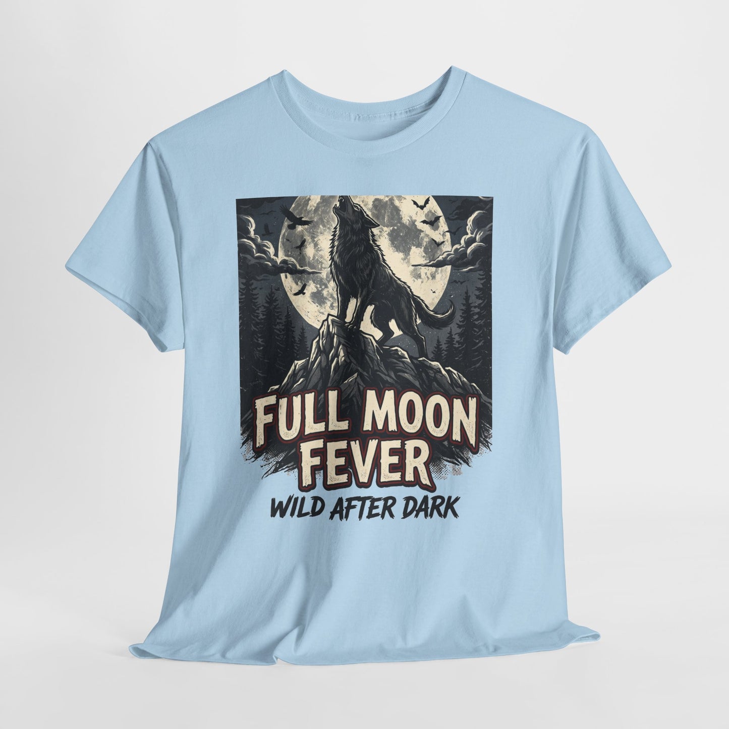 Full Moon Fever Wolf T-Shirt — 'Wild After Dark' Graphic Tee