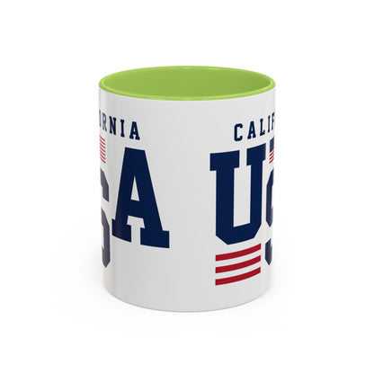USA California Coffee Mug — Patriotic Accent 11/15oz