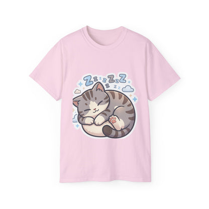 Sleeping Kitty T-Shirt — Cute Sleeping Cat Design (Zzz)