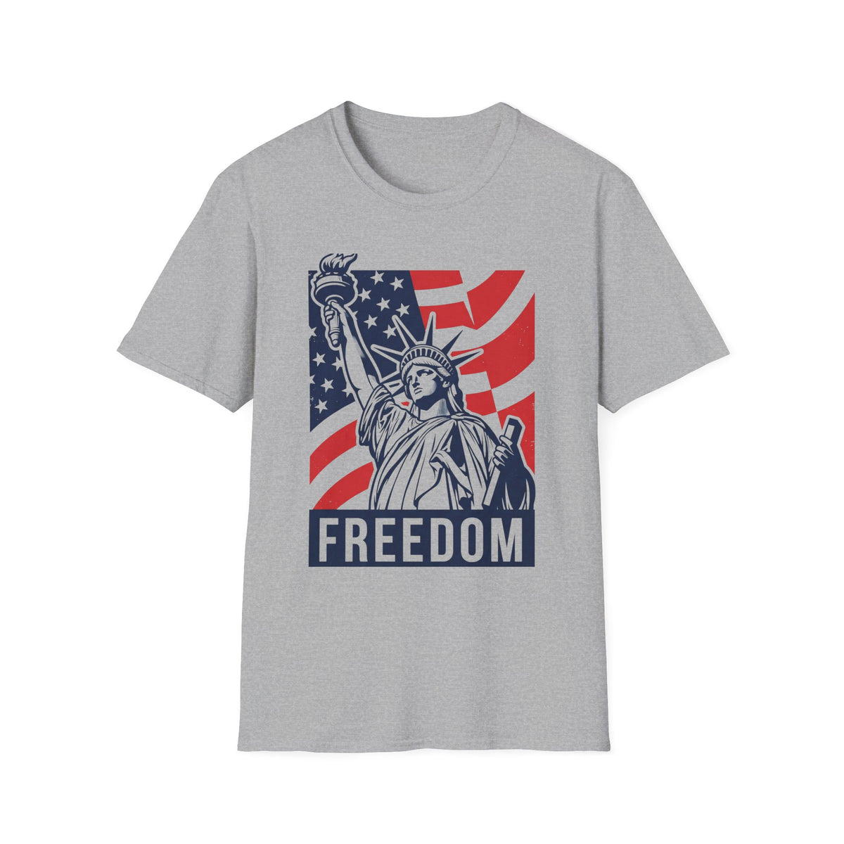 Statue of Liberty 'Freedom' T‑Shirt — American Flag Patriotic Tee