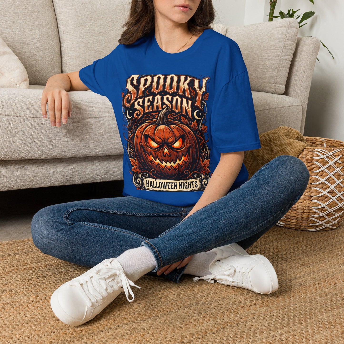 Spooky Season T-Shirt — Vintage Jack-O'-Lantern Halloween Tee