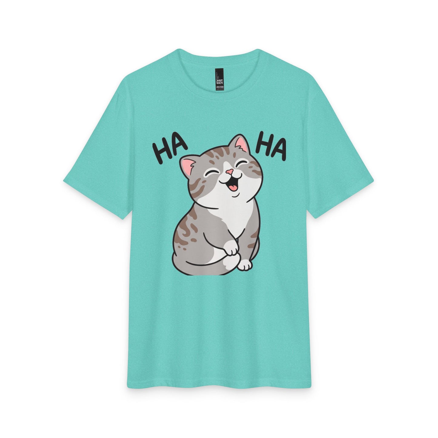 Laughing Cat T-Shirt — Cute 'HA HA' Graphic Tee