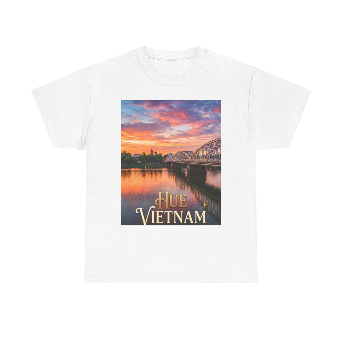 Hue Vietnam Sunset T-Shirt - Scenic Travel Souvenir Tee