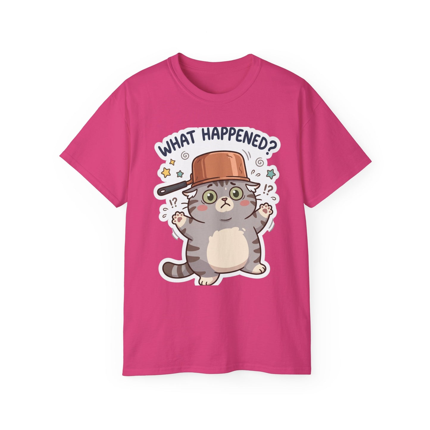 What Happened? Cute Kitten Graphic Tee
