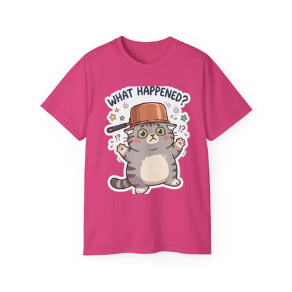 What Happened? Cute Kitten Graphic Tee