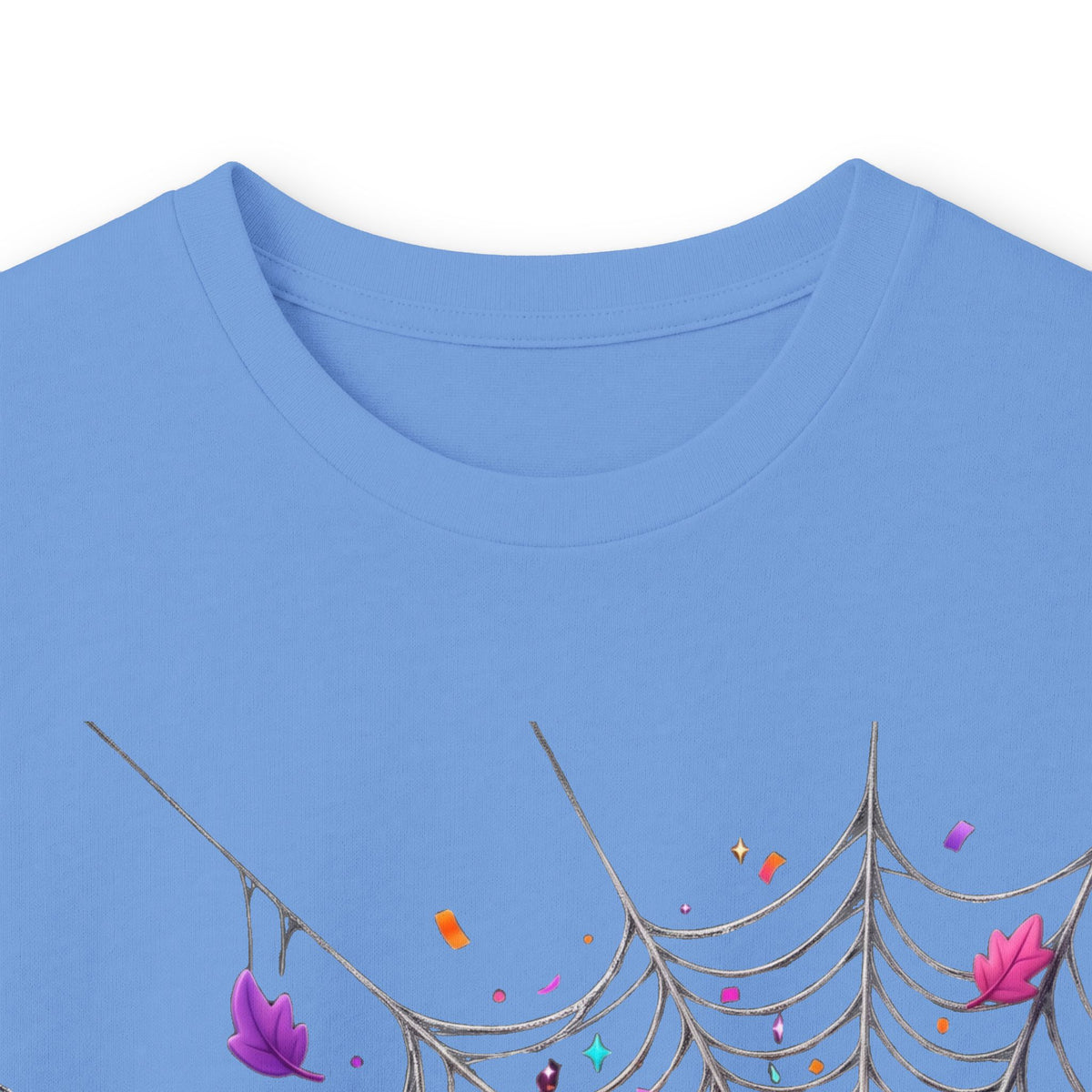 Halloween Pumpkin Spiderweb Long Sleeve Tee