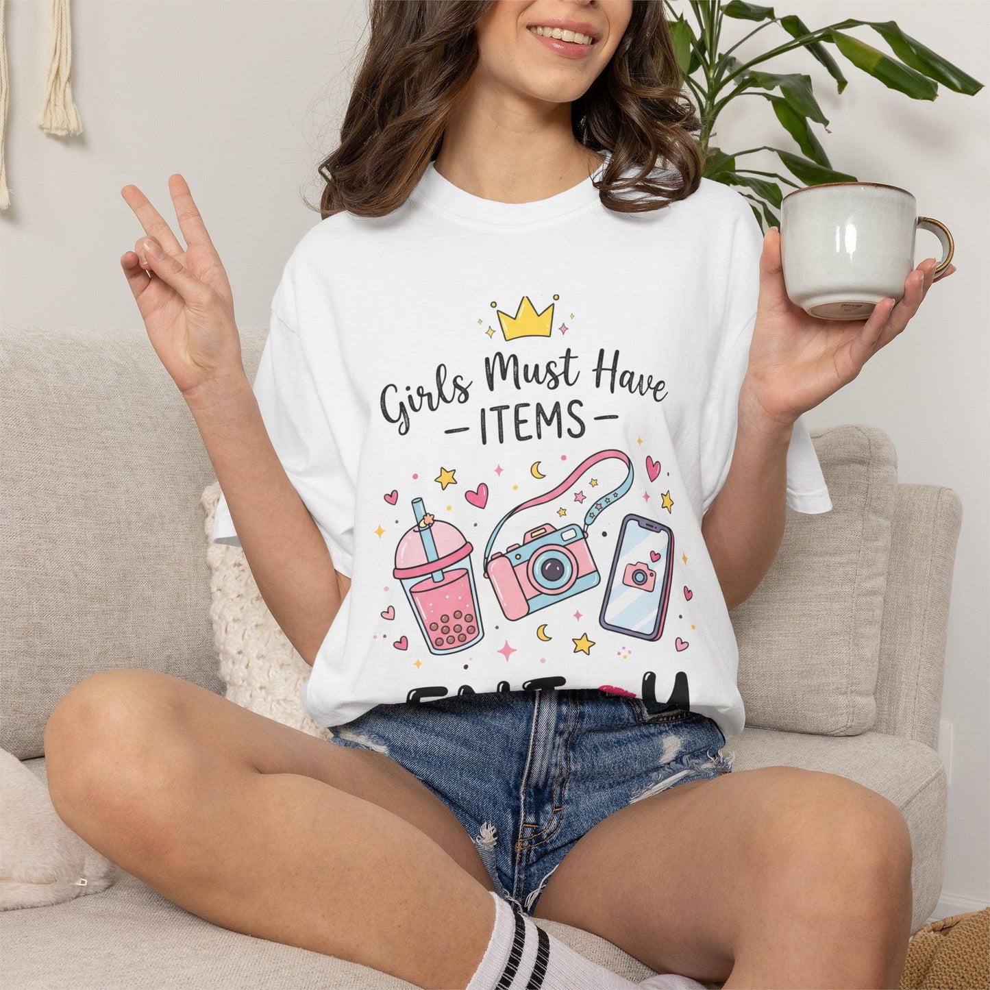 Girls Must Have Items "Enjoy" Graphic T-Shirt