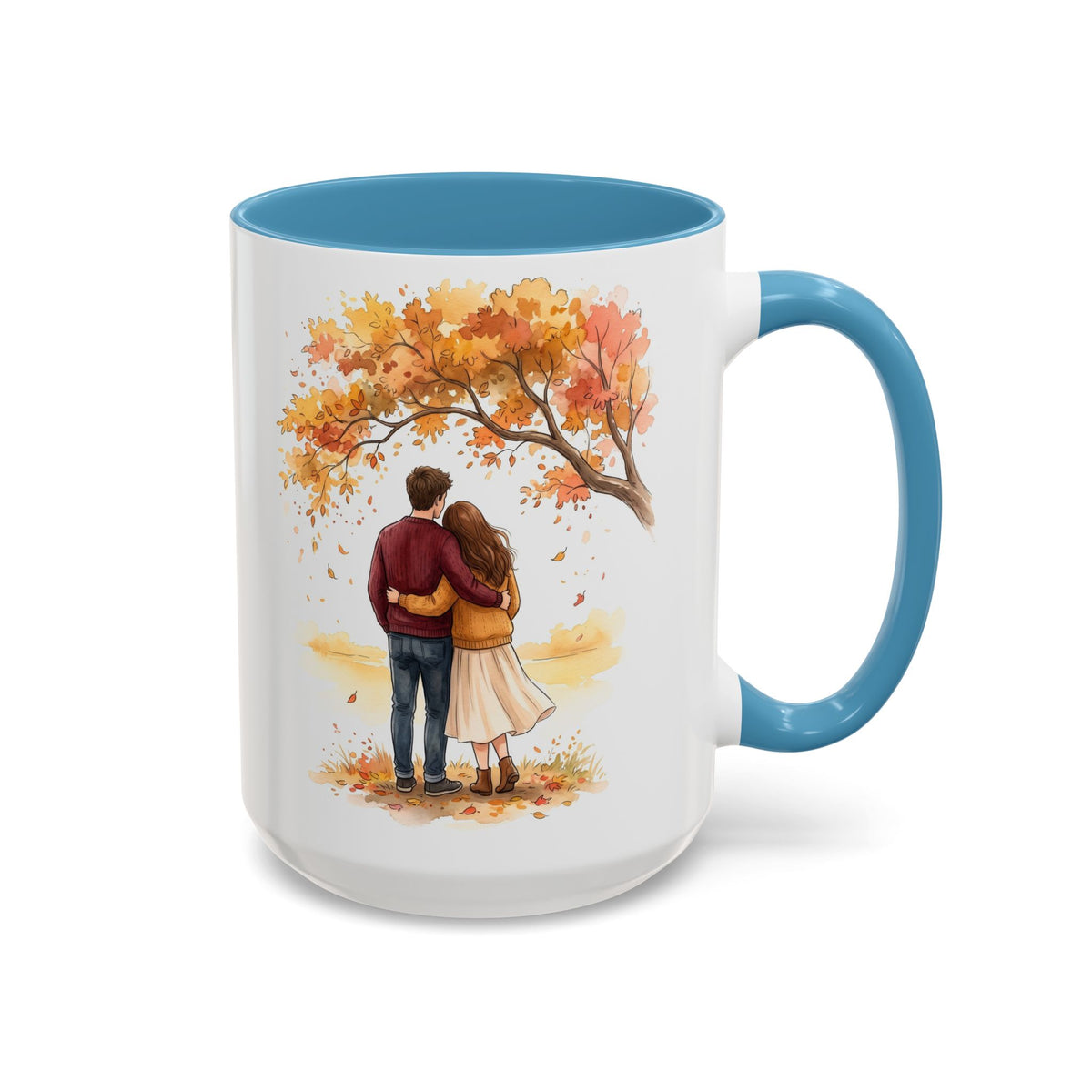 Autumn Couple Under Tree Coffee Mug