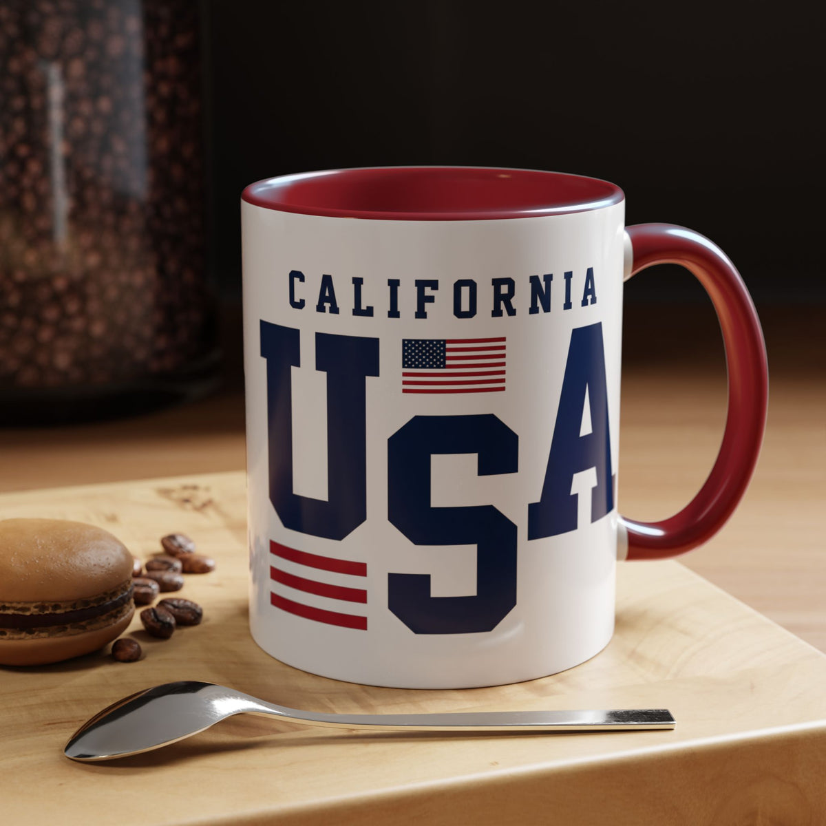 USA California Coffee Mug — Patriotic Accent 11/15oz