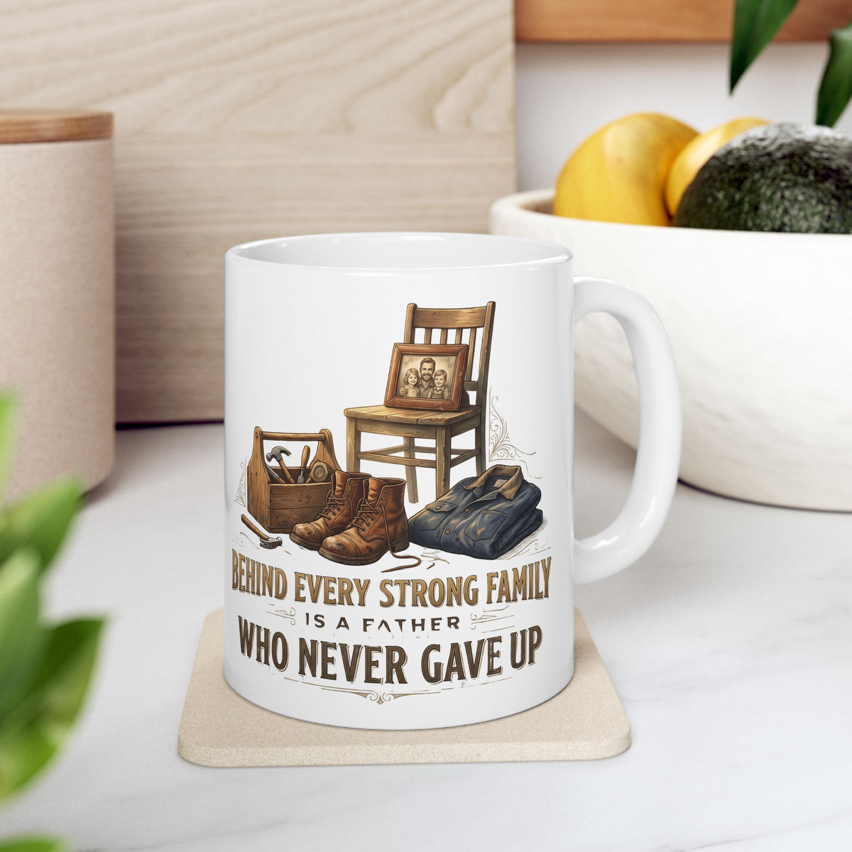 Behind Every Strong Family Mug