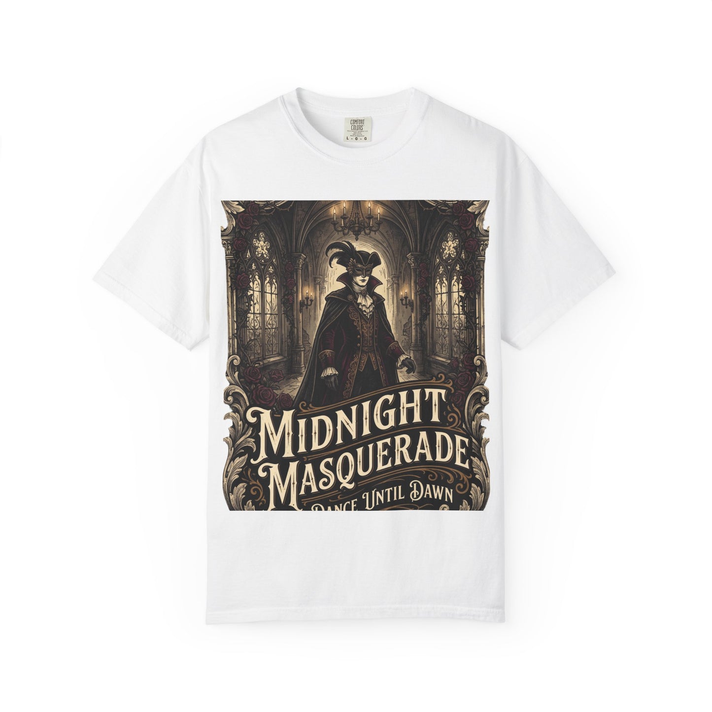 Midnight Masquerade T‑Shirt — Gothic Masquerade Ball Design