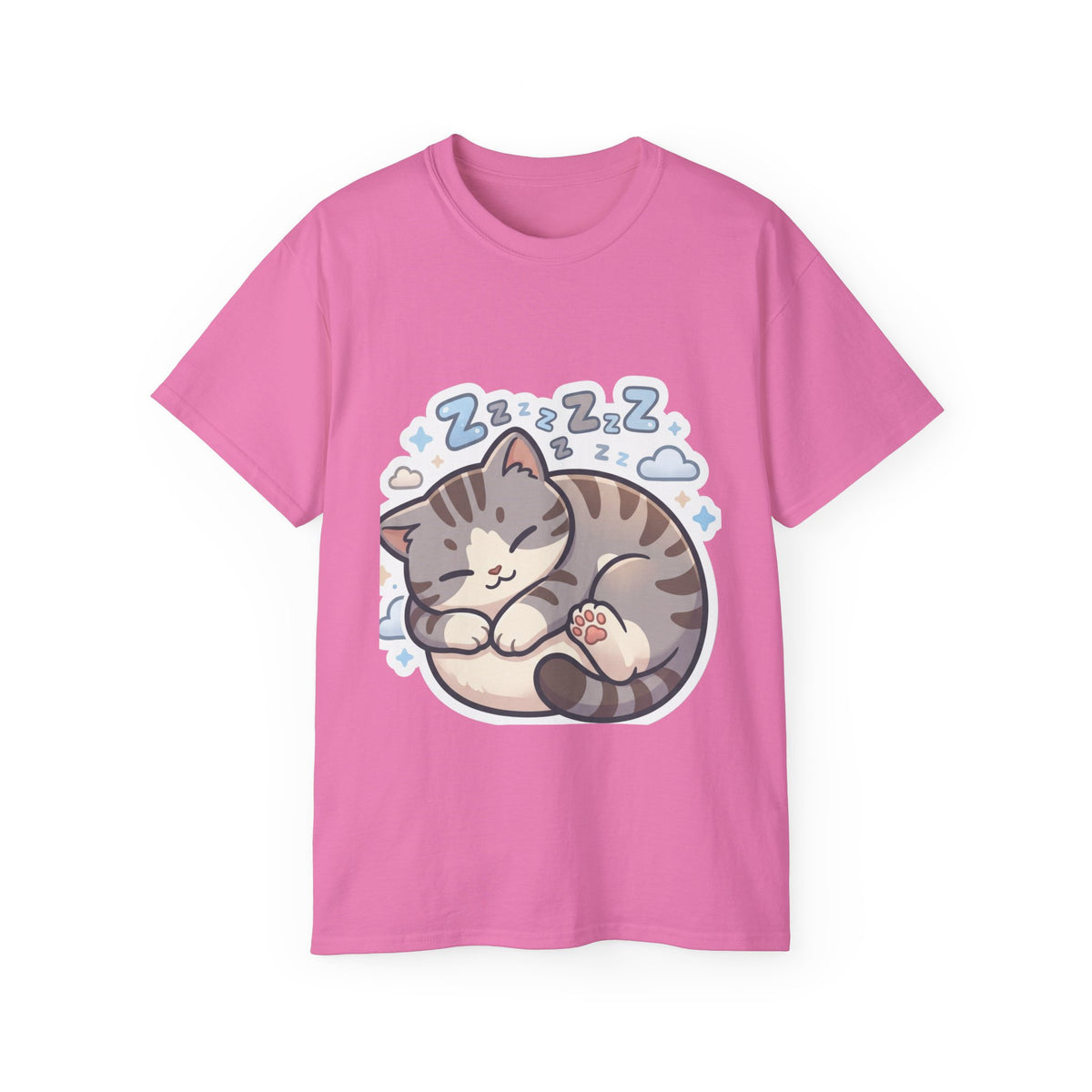 Sleeping Kitty T-Shirt — Cute Sleeping Cat Design (Zzz)