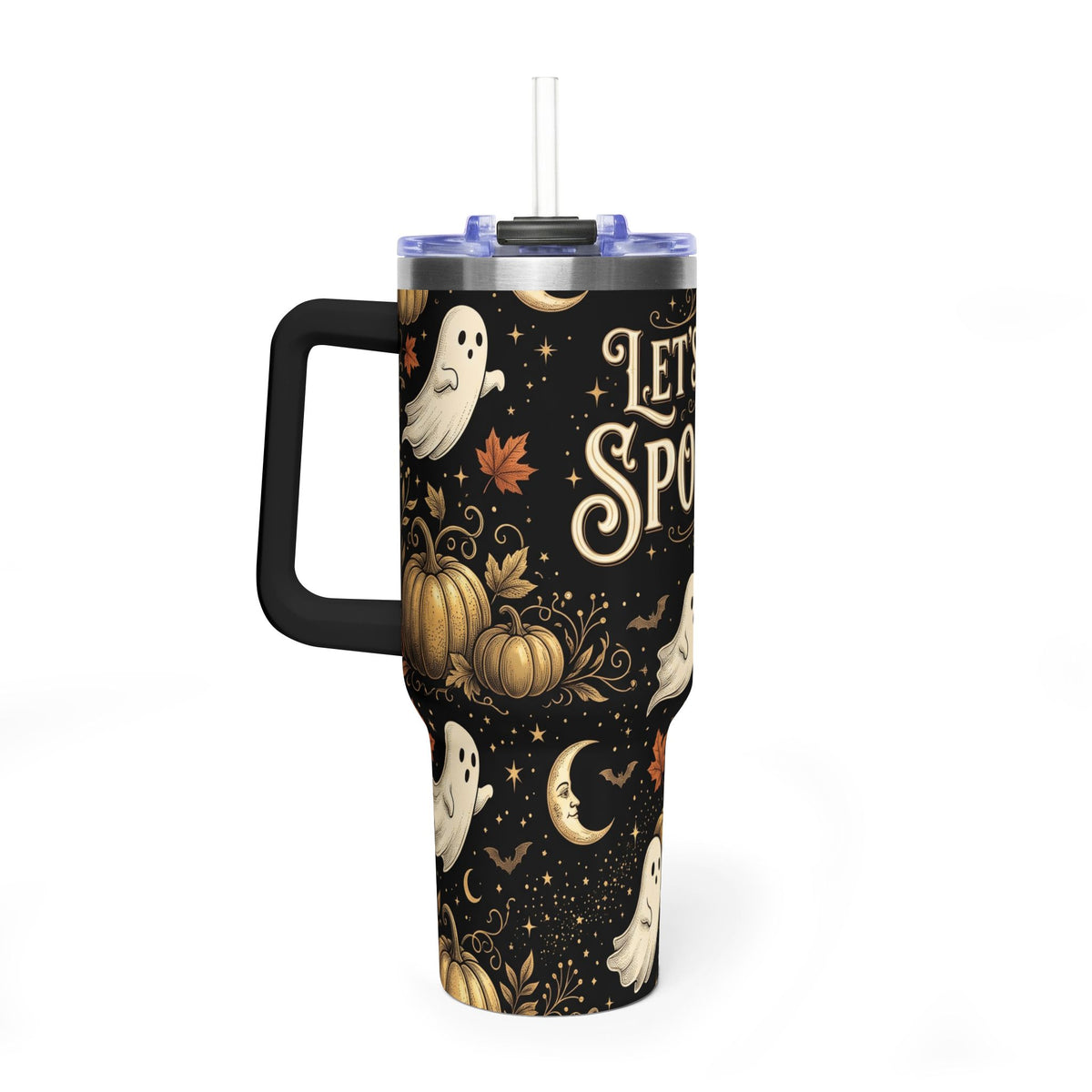 Let’s Get Spooky Halloween Ghosts 40oz Tumbler