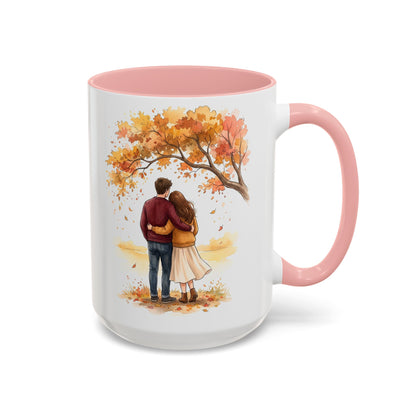 Autumn Couple Under Tree Coffee Mug